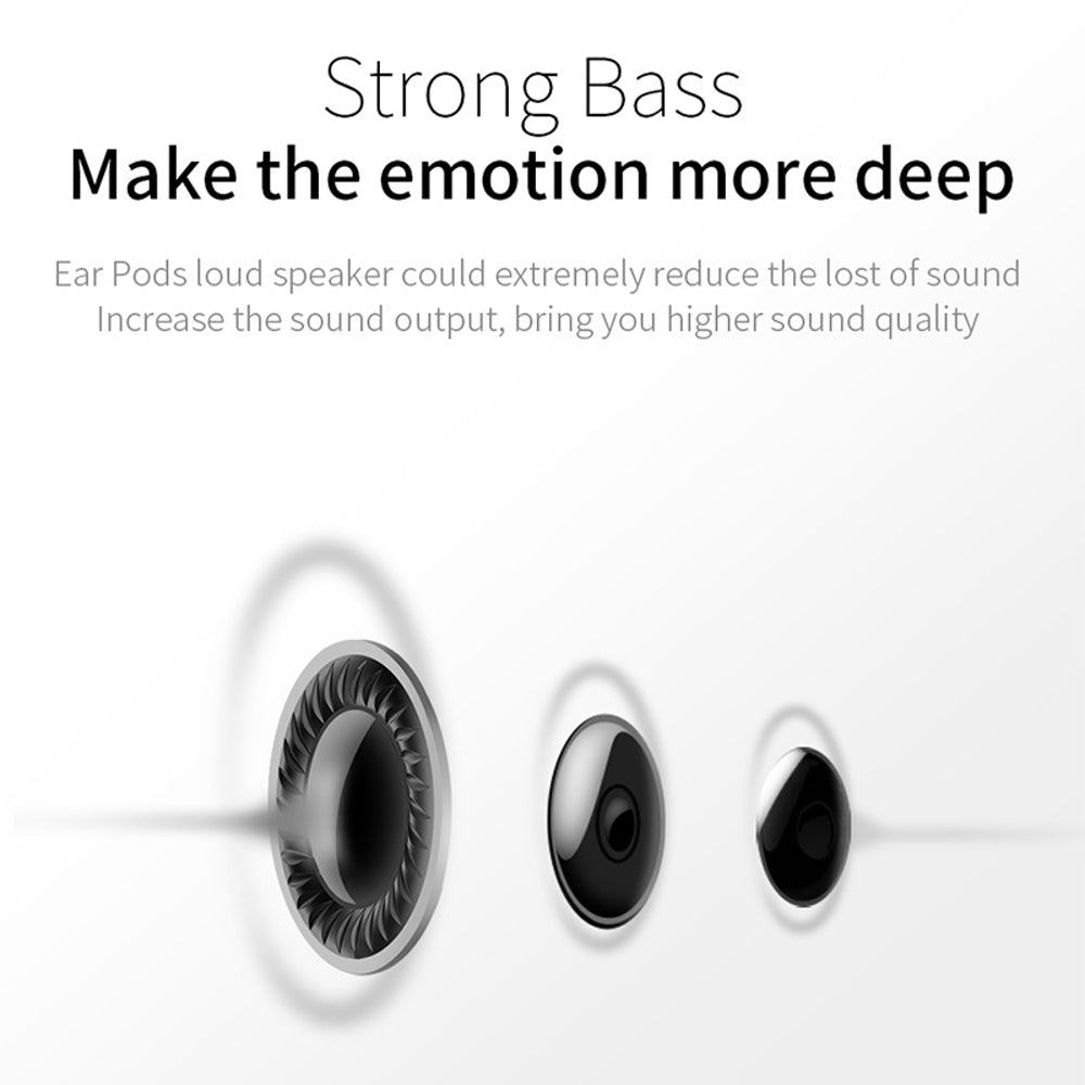 Earphones with Mic JOYROOM In-ear Stereo - White