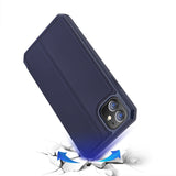 DUX DUCIS Skin X Series iPhone 12 Mini Wallet Case - Dark Blue