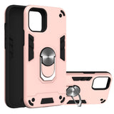 iPhone 12 Pro / iPhone 12 Case With Metal Ring Holder - Rose Gold