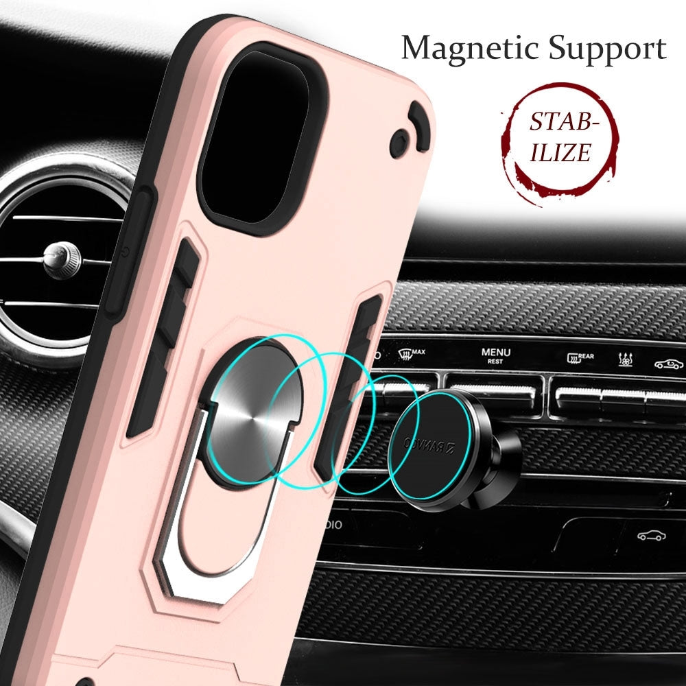iPhone 12 Mini Case Made With PC + TPU Material - Rose Gold