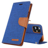 iPhone 12 Mini Case MERCURY GOOSPERY Canvas Diary - Blue
