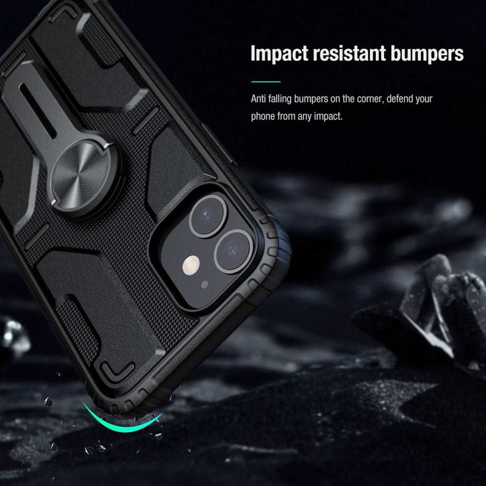 iPhone 12 / iPhone 12 Pro Case NILLKIN Medley With Removable Stand - Black