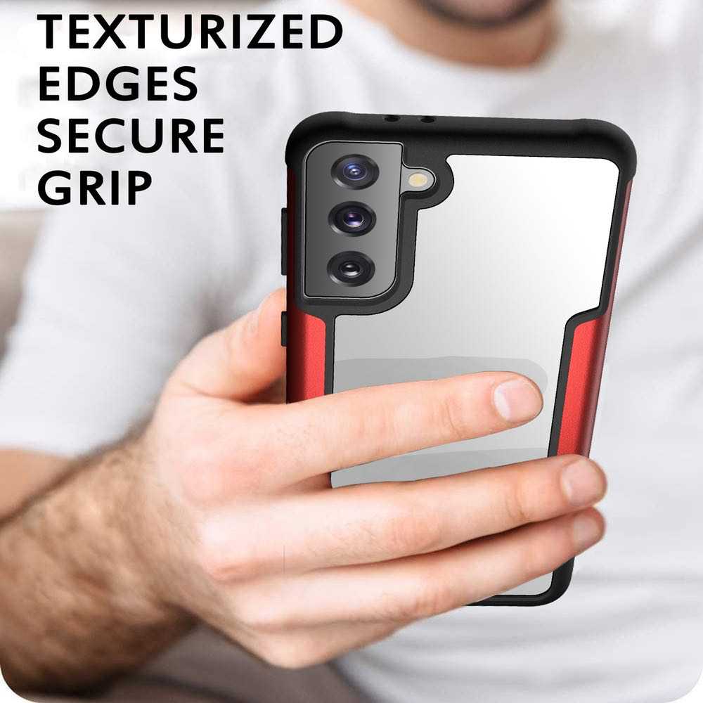 Samsung Galaxy S21 Plus Case Made With PC and TPU - Red