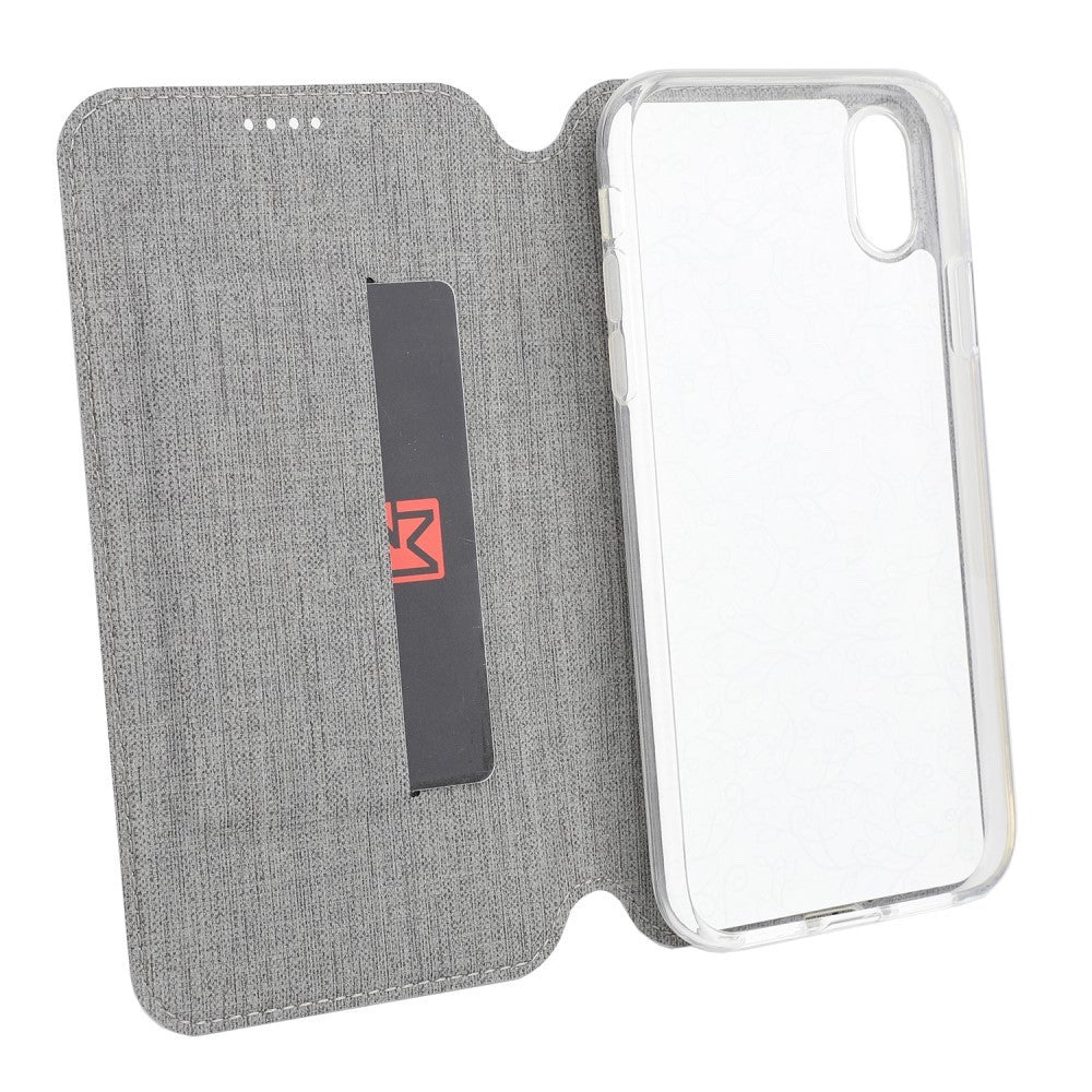 iPhone XS Max Case Made With PU Leather and TPU - Grey