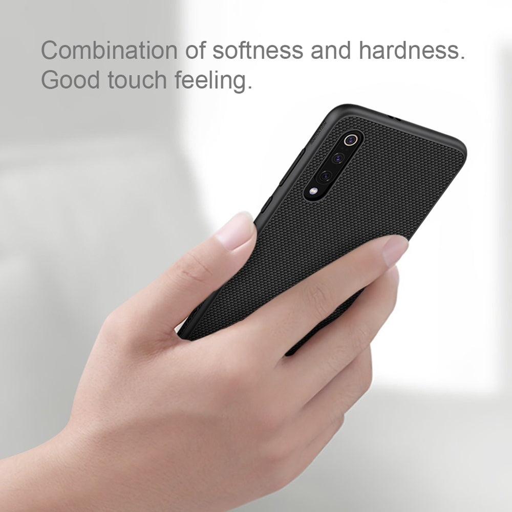 Xiaomi Mi 9 Case NILLKIN 3D Textured Nylon Fiber - Red