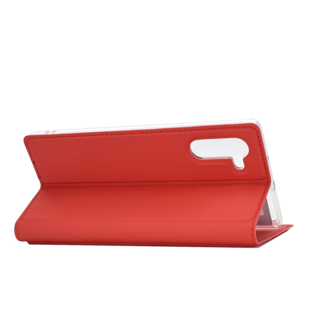 Samsung Galaxy Note 10 Case Ultra-thin PU Leather Wallet - Red