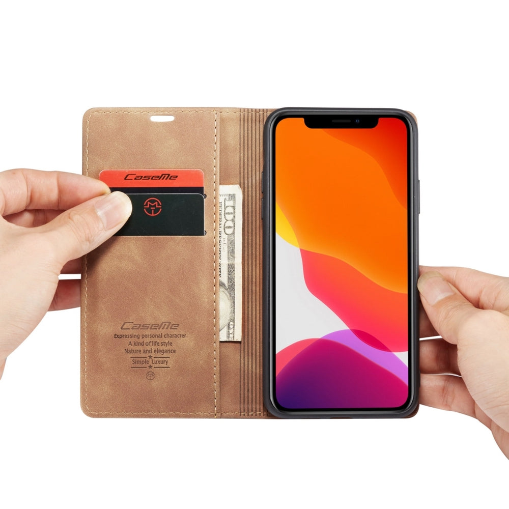 iPhone 11 Pro Case Made With PU Leather and TPU - Brown