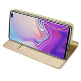 DUX DUCIS Skin Pro Samsung S10 Plus Wallet Case - Gold