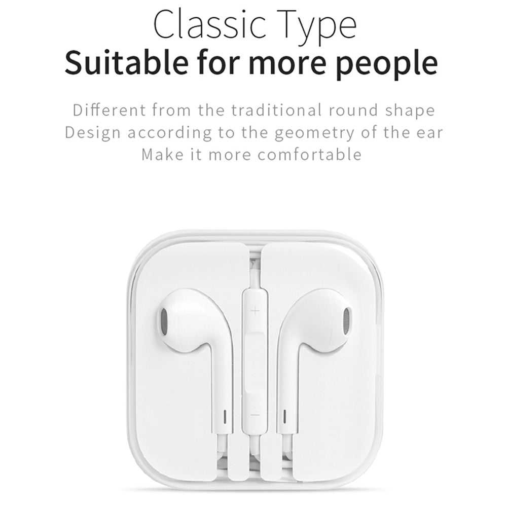 Earphones with Mic JOYROOM In-ear Stereo - White