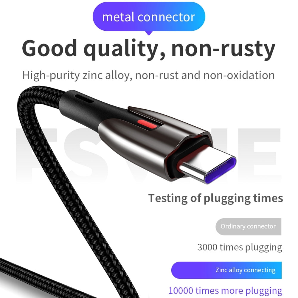 JOYROOM 5A Quick Charge Strong Micro USB Cable 1M Long Black
