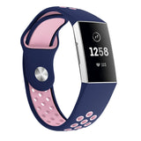 Two-color Silicone Wrist Strap for Fitbit Charge 3