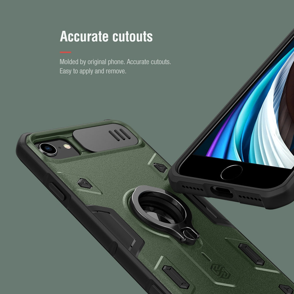 iPhone SE 2022 / SE 2020 / 8 / 7 Case NILLKIN CamShield Armor - Green