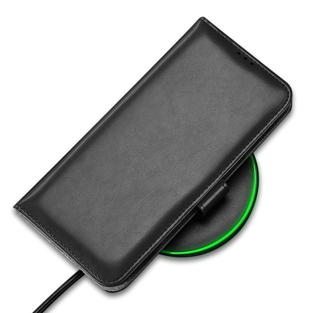 Samsung Galaxy Note 20 Case With PU Leather and Soft TPU - Black