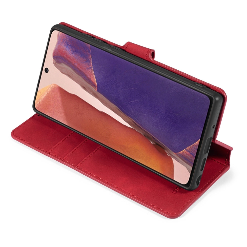 Samsung Galaxy Note 20 Case Made With PU Leather + TPU - Red