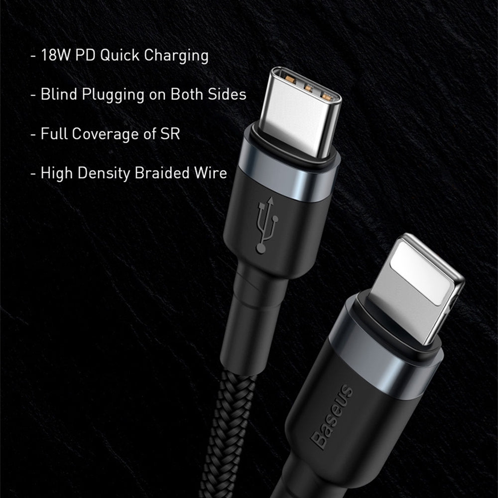 USB C to Lightning Cable 1M BASEUS Cafule Series PD 18W
