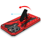 iPhone 12 Pro Max Case Armor Knight Series - Red