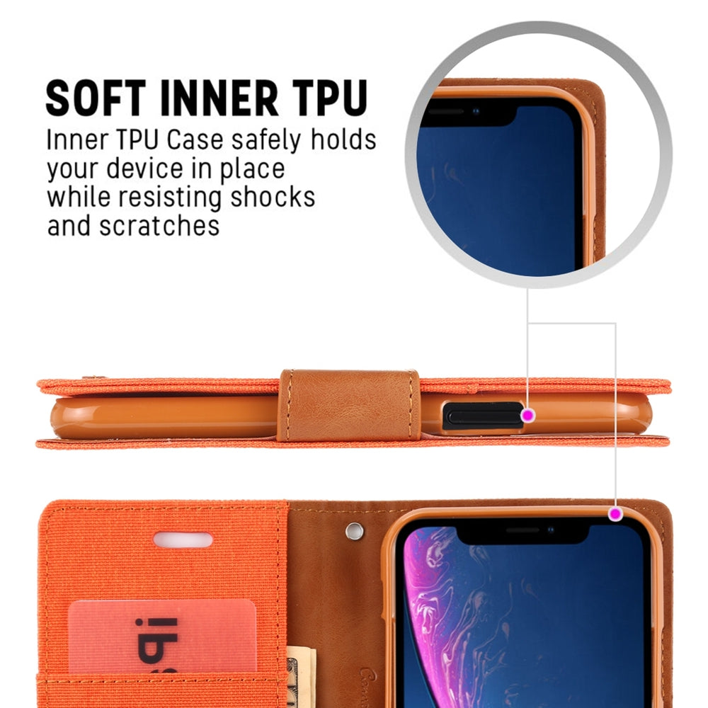 iPhone 12 Mini Case MERCURY GOOSPERY Canvas Diary - Red