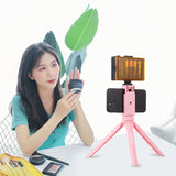 Tripod Mount with Phone Clamp for Smartphones - Pink