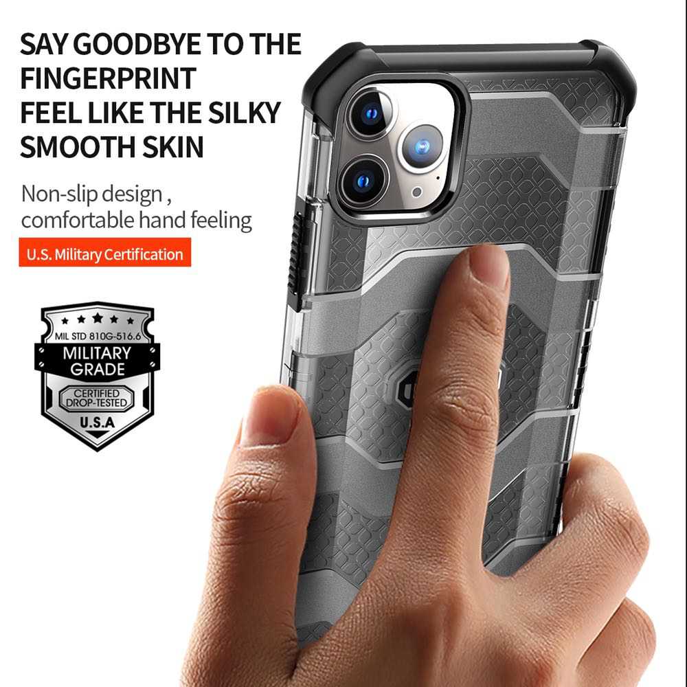 iPhone 12 Pro / iPhone 12 Case WLONS Made With PC + TPU - Black