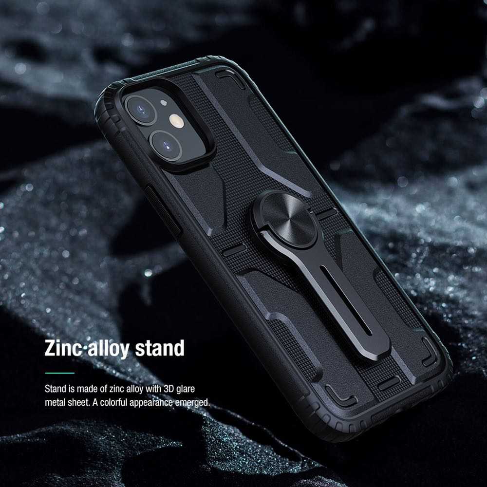 iPhone 12 / iPhone 12 Pro Case NILLKIN Medley With Removable Stand - Black