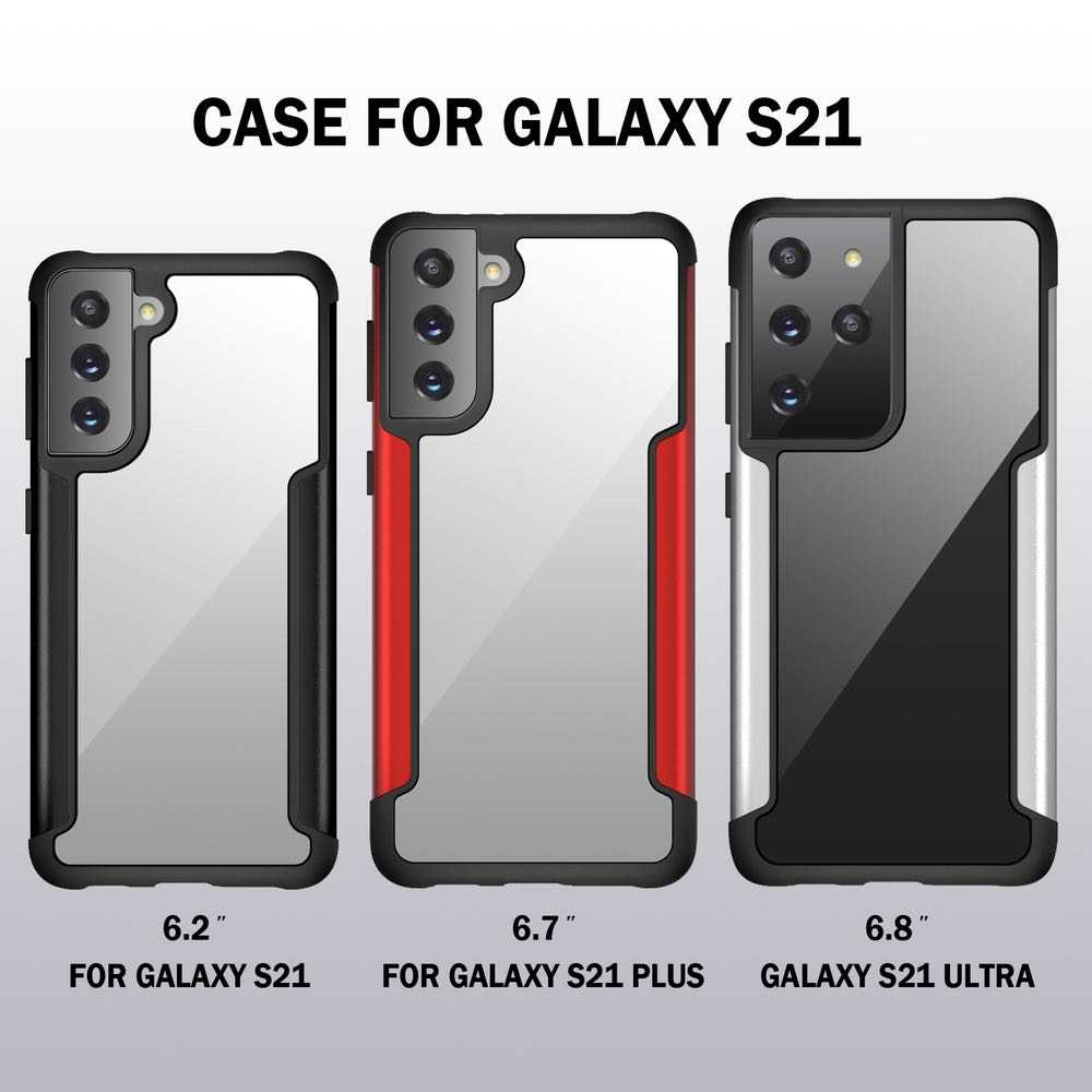 Samsung Galaxy S21 Plus Case Made With PC and TPU - Black