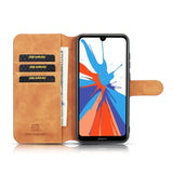 DG.MING PU leather Case for Huawei Y6 Pro 2019 - Brown