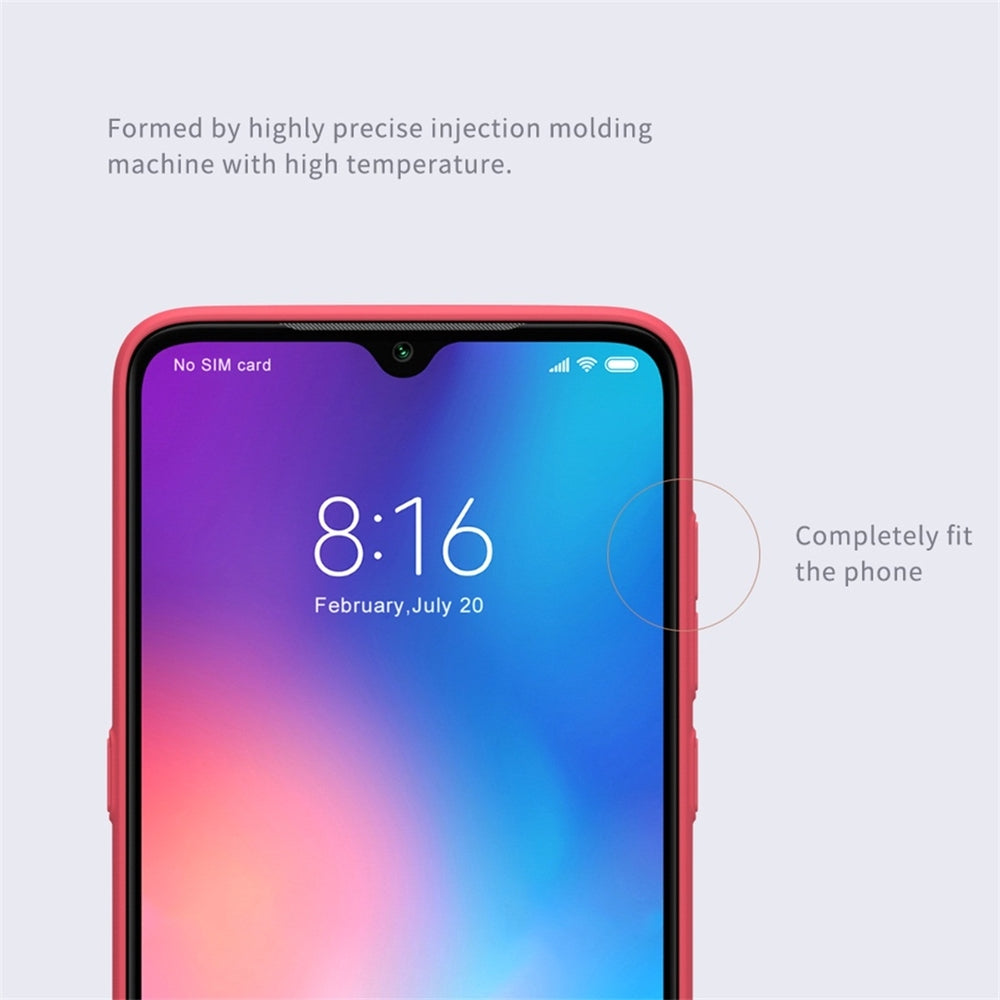 NILLKIN Concave-convex Texture Xiaomi Mi 9 Case - Red