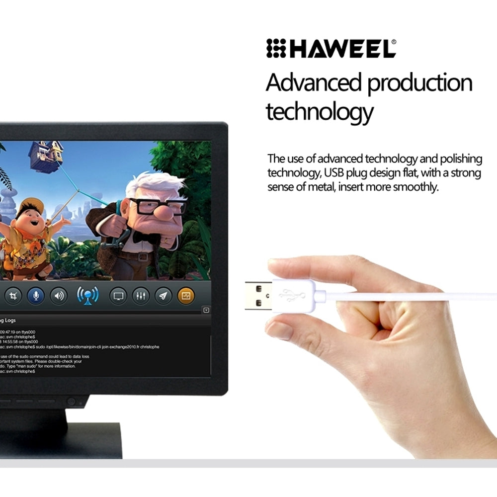 Micro USB Cable HAWEEL Data Sync Charging - 1M