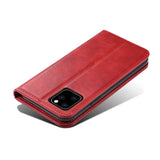 SUTENI PU Leather iPhone 11 Pro Max Case - Red
