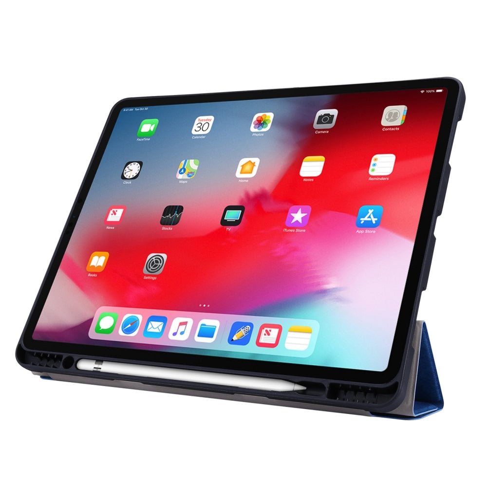 iPad Pro 12.9 2020 Case Marble Style Cloth Texture - Pink