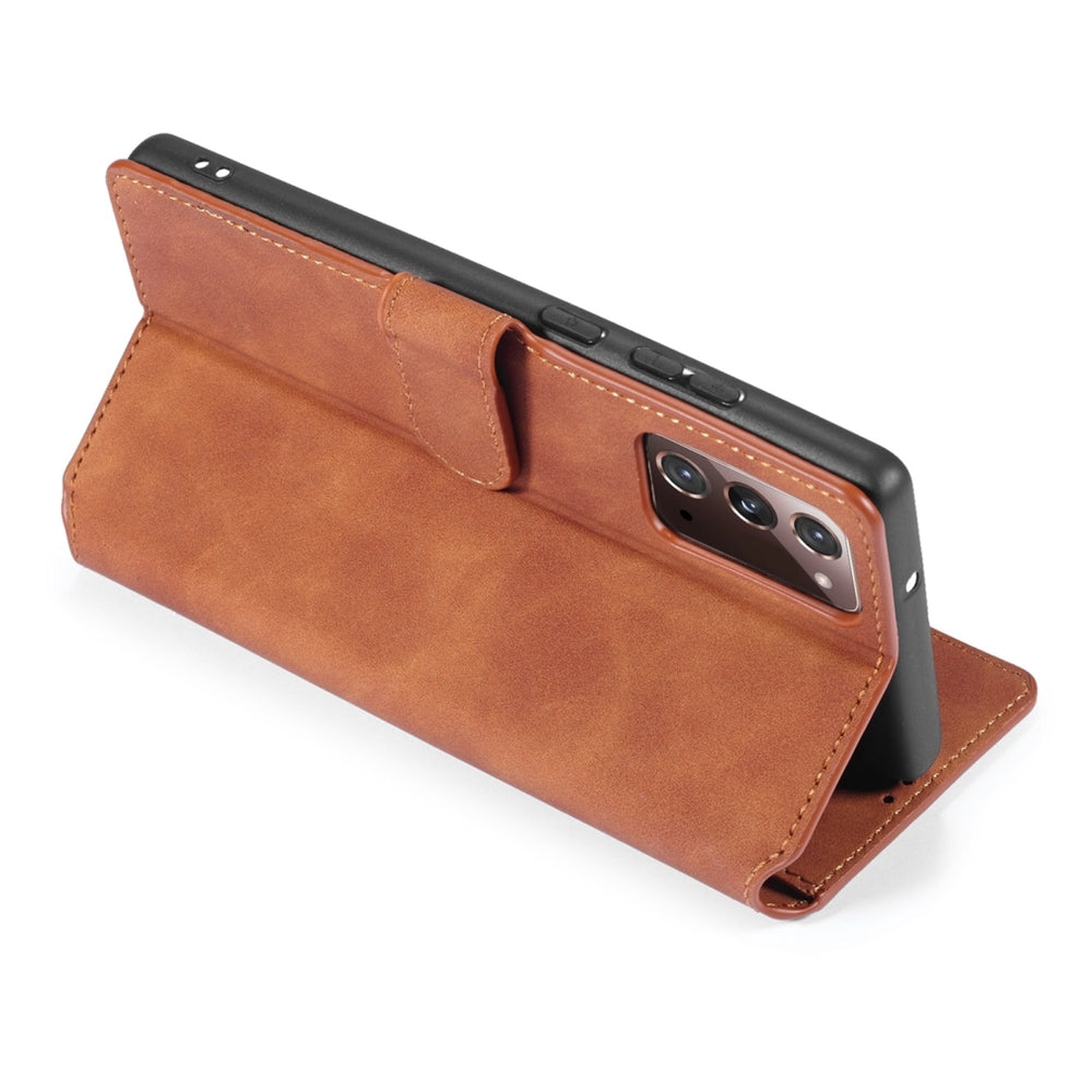 Samsung Galaxy Note 20 Case DG.MING With PU Leather - Brown