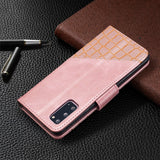 Samsung Galaxy S20 Case Crocodile Texture - Rose Gold