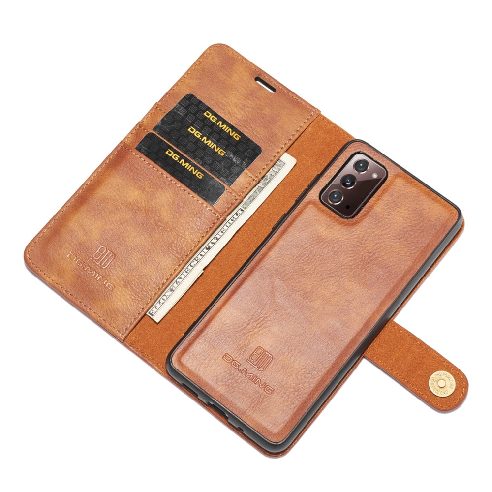 Samsung Galaxy Note 20 Case Made With PU Leather + TPU - Brown