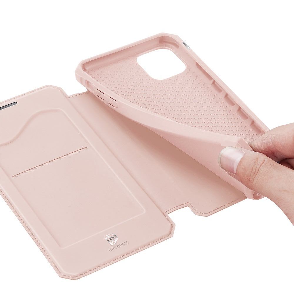 iPhone 12 Pro Max Case Made With PU Leather and TPU - Pink
