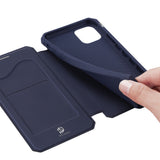 DUX DUCIS Skin X Series iPhone 12 Mini Wallet Case - Dark Blue