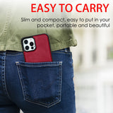 PU Leather Skin Magnetic Patch TPU Shockproof Magsafe iPhone 12 Pro Max Case