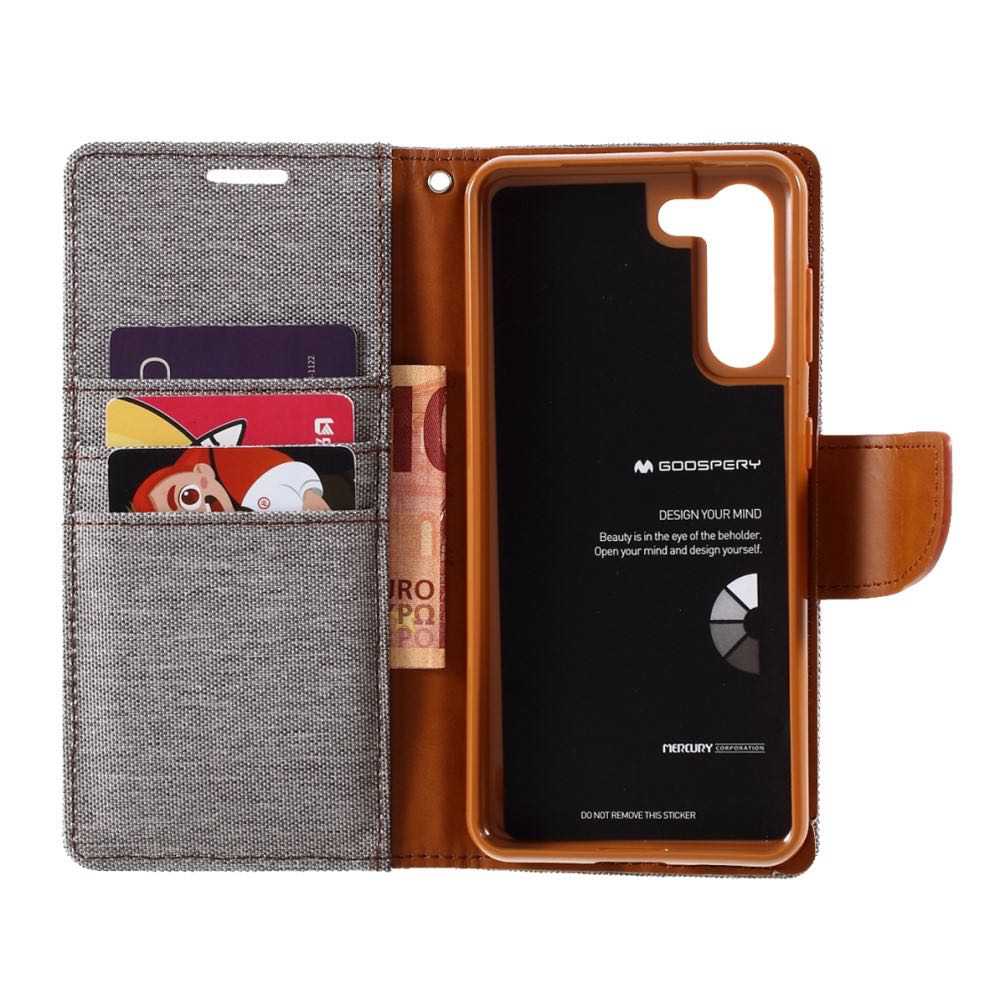 Samsung Galaxy S21 Plus Case MERCURY GOOSPERY Canvas - Grey