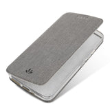 VILI DMX Cross Texture PU Leather iPhone XS Max Case - Grey