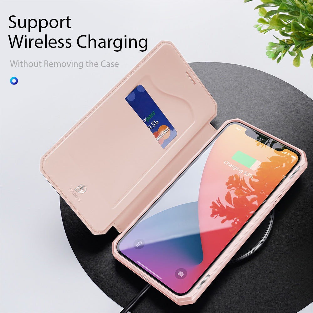 iPhone 12 Pro Max Case Made With PU Leather and TPU - Pink