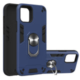 iPhone 12 Pro / iPhone 12 Case With Metal Ring Holder - Blue