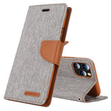 iPhone 12 Pro Max Case With PU Leather and TPU - Grey