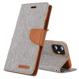 iPhone 12 Mini Case With Made PU Leather and TPU - Grey