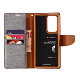 MERCURY GOOSPERY Canvas PU Leather Samsung S21 Ultra Case