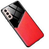 Samsung Galaxy S21 Plus Case PU Leather and Silicone - Red