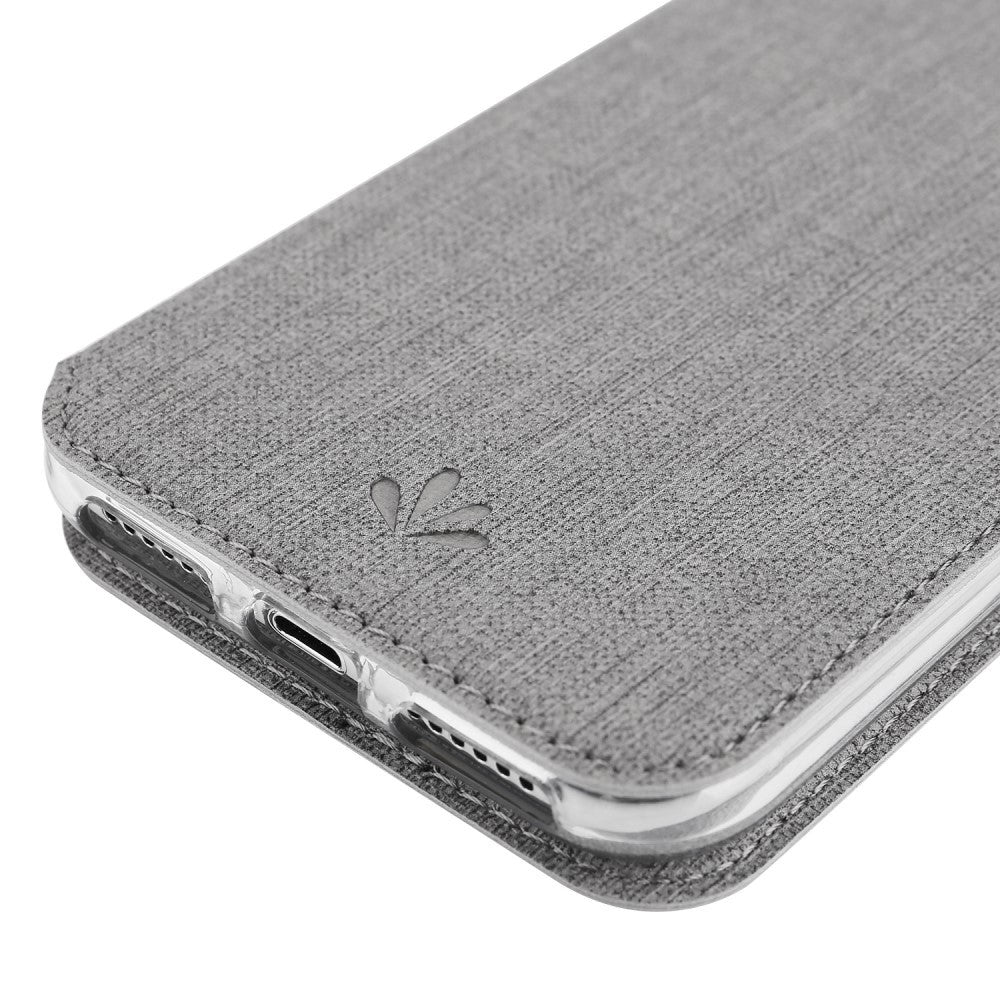 iPhone XS Max Case Made With PU Leather and TPU - Grey