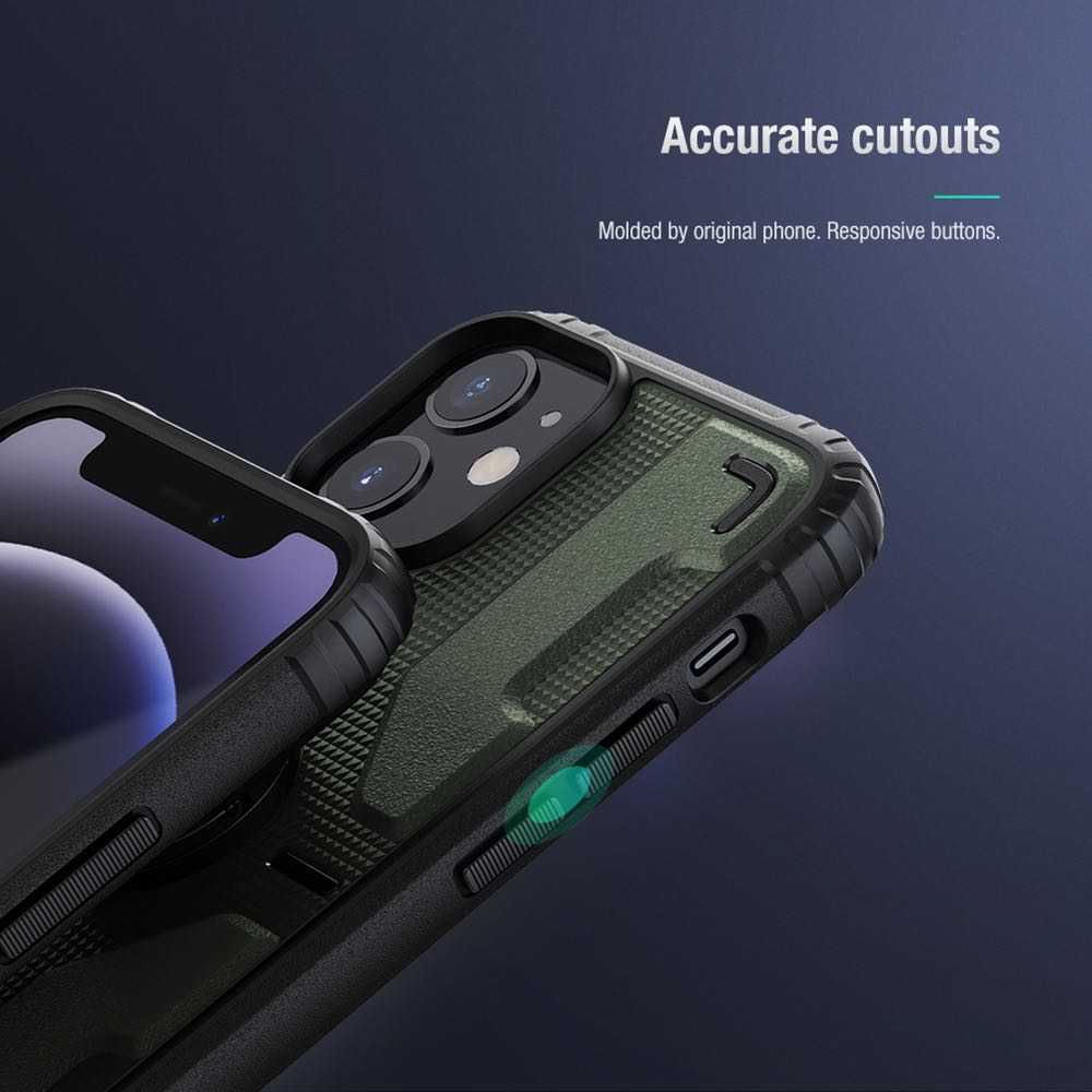 iPhone 12 / 12 Pro Case NILLKIN Medley With Removable Stand - Green