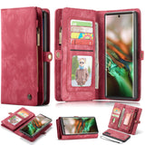 Samsung Galaxy Note 10 Case CASEME Multi-slot Detachable Wallet - Red