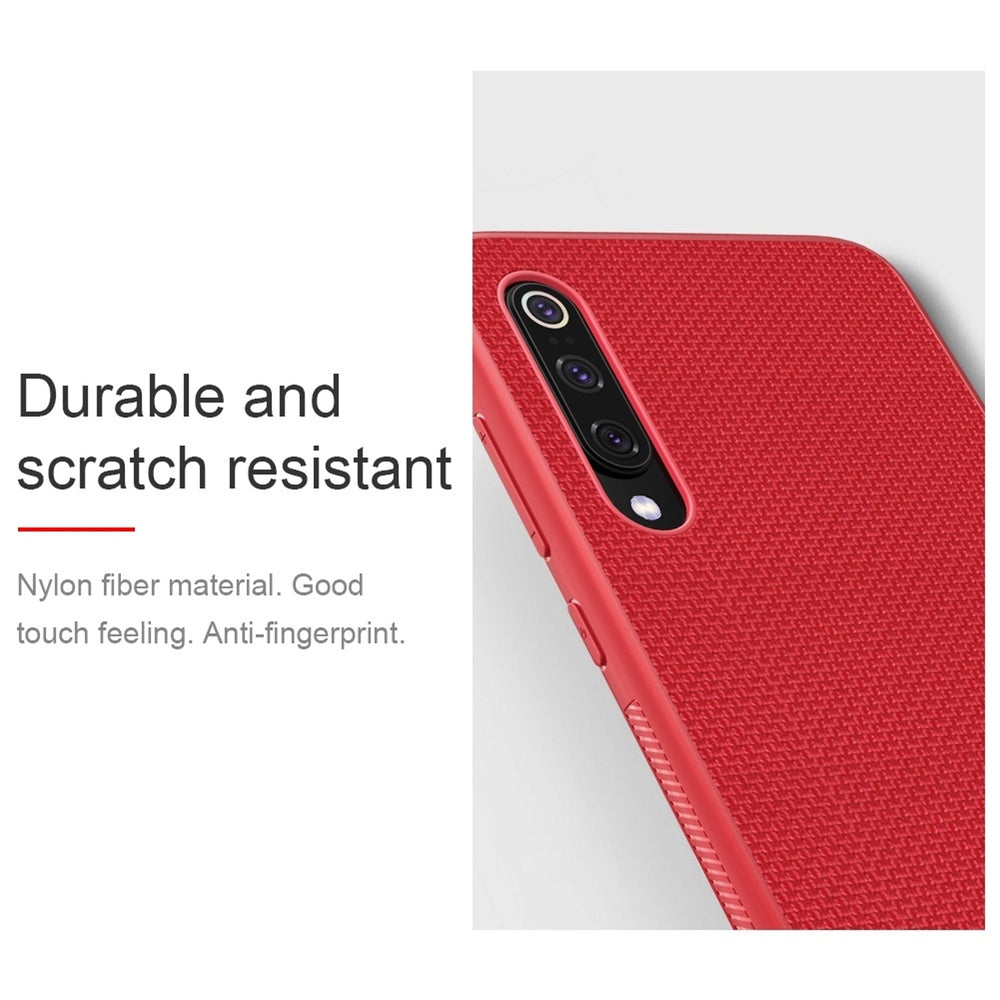 Xiaomi Mi 9 Case NILLKIN 3D Textured Nylon Fiber - Red