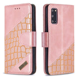 Samsung Galaxy S20 Case Crocodile Texture - Rose Gold
