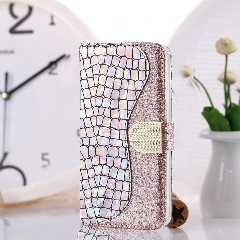 Samsung Galaxy Note 20 Case Glitter Powder Crocodile Texture